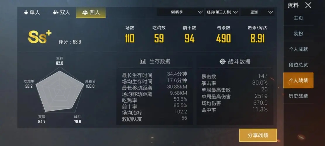 绝地求生怎么能快速降分