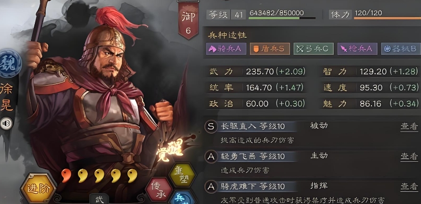 三国志战略版徐晃需要搭配什么