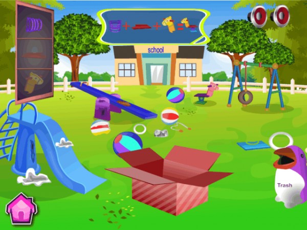 教室清洁女孩游戏_截图1