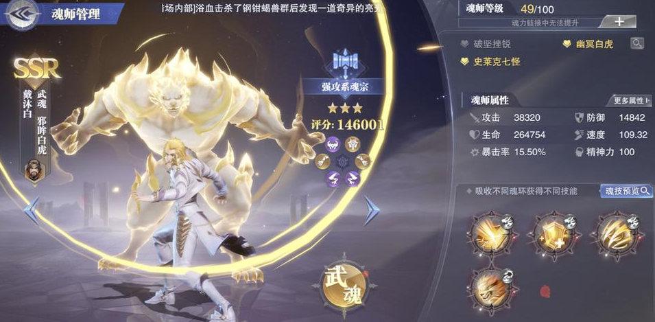 斗罗大陆魂师对决戴沐白魂环怎么加点