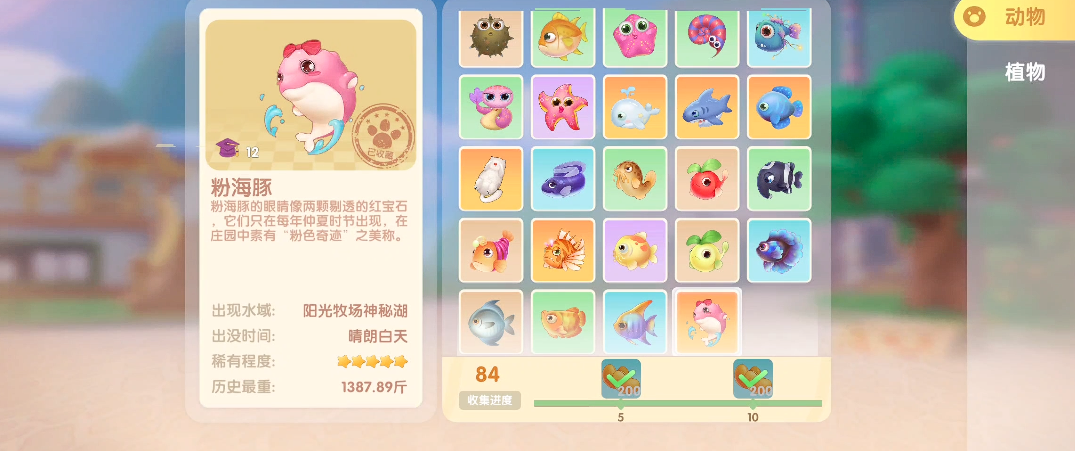 摩尔庄园怎么可以钓到粉海豚