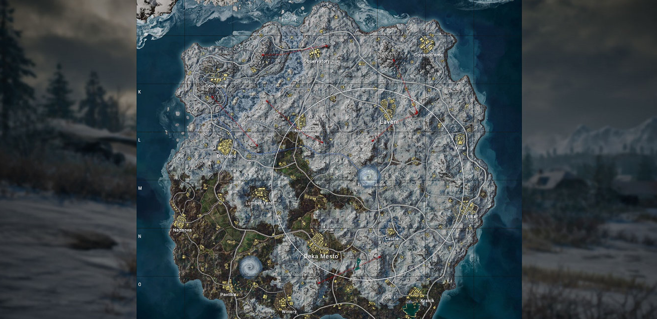 绝地求生怎么选雪地图