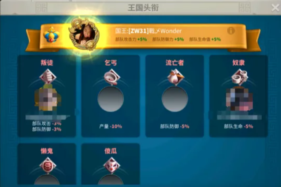 万国觉醒爵位有哪些