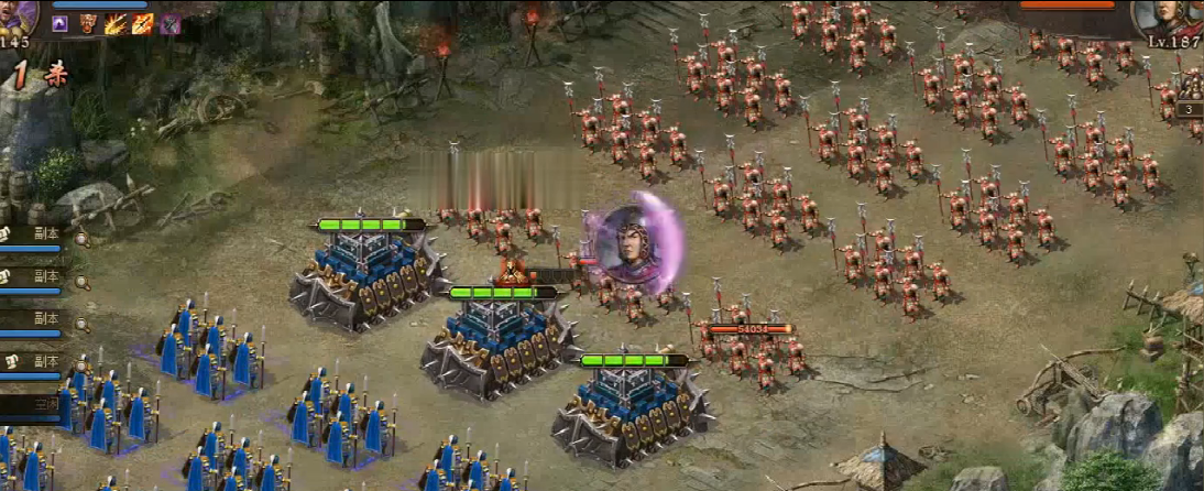 攻城掠地187级怎么打
