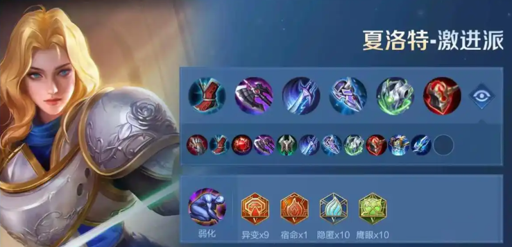 王者荣耀夏洛特后期怎么出装