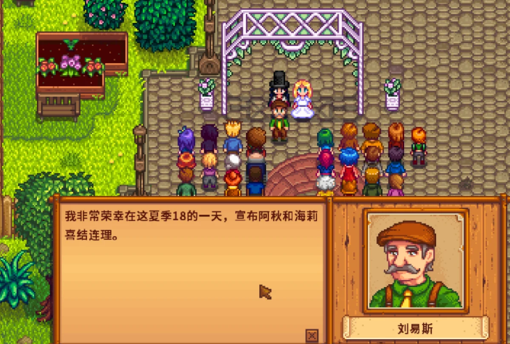 星露谷物语npc结婚有什么用