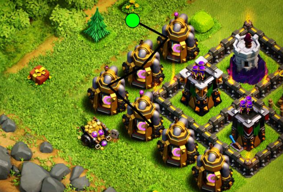 部落冲突哪里建城墙