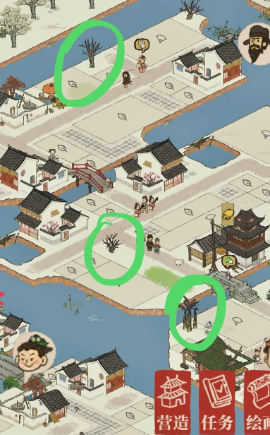 江南百景图哪里枯枝多